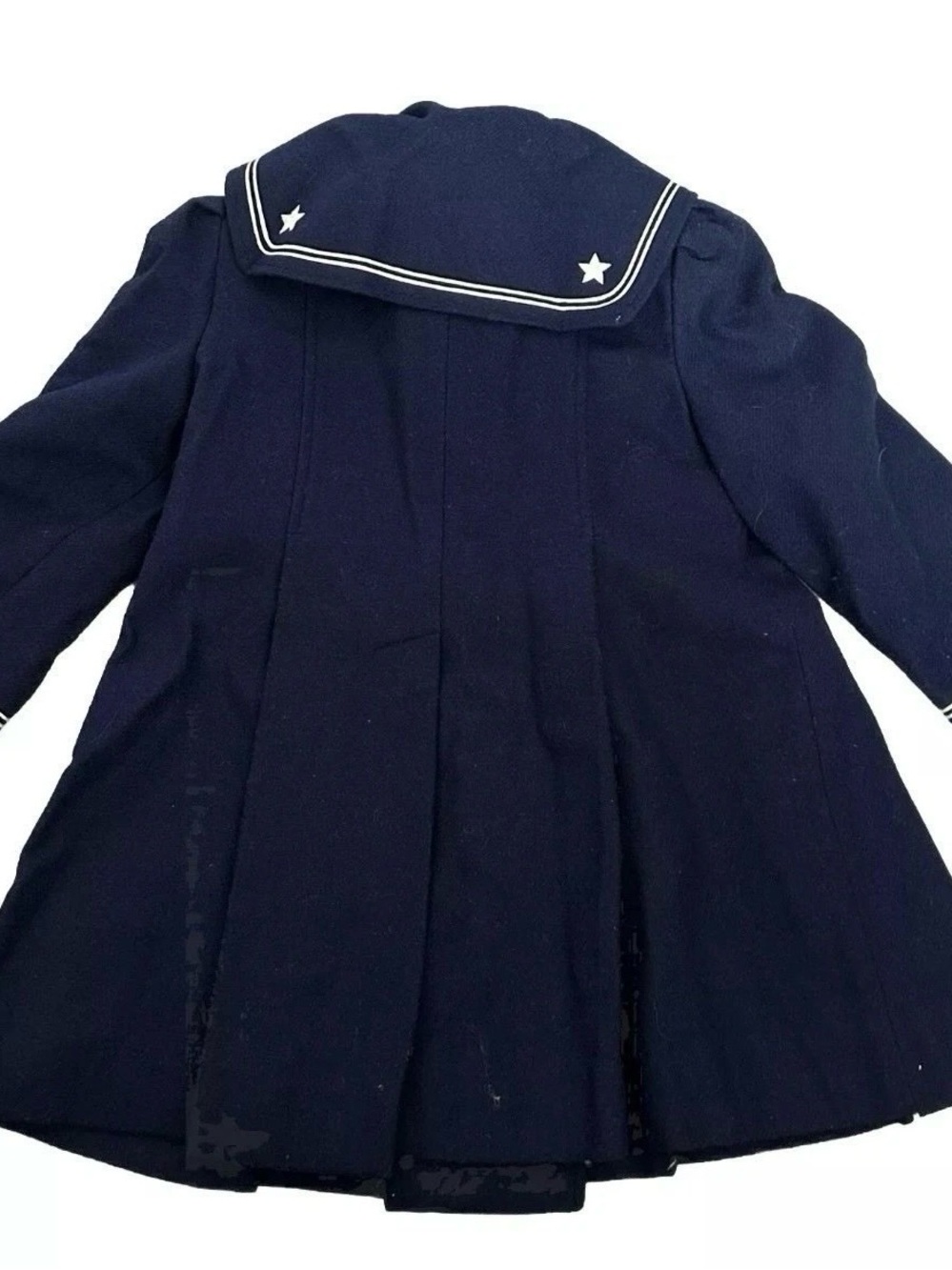 Girl’s Tailored By Rothschild Navy Blue Wool Formal Coat Size 5 - Picture 2 of 5